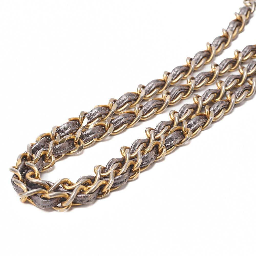 CHANEL Coco Mark Fringe Chain Shoulder Lambskin Silver (Gold-Tone Hardware, Pre-Owned