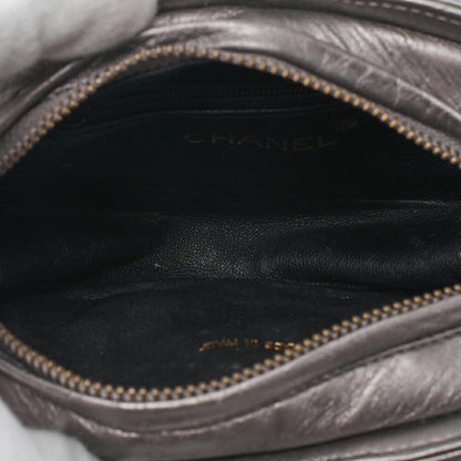 CHANEL Coco Mark Fringe Chain Shoulder Lambskin Silver (Gold-Tone Hardware, Pre-Owned