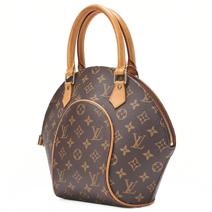 LOUIS VUITTON ルイヴィトン モノグラム エリプスPM M51127 ブラウン ハンドバッグ ゴールド金具 中古
