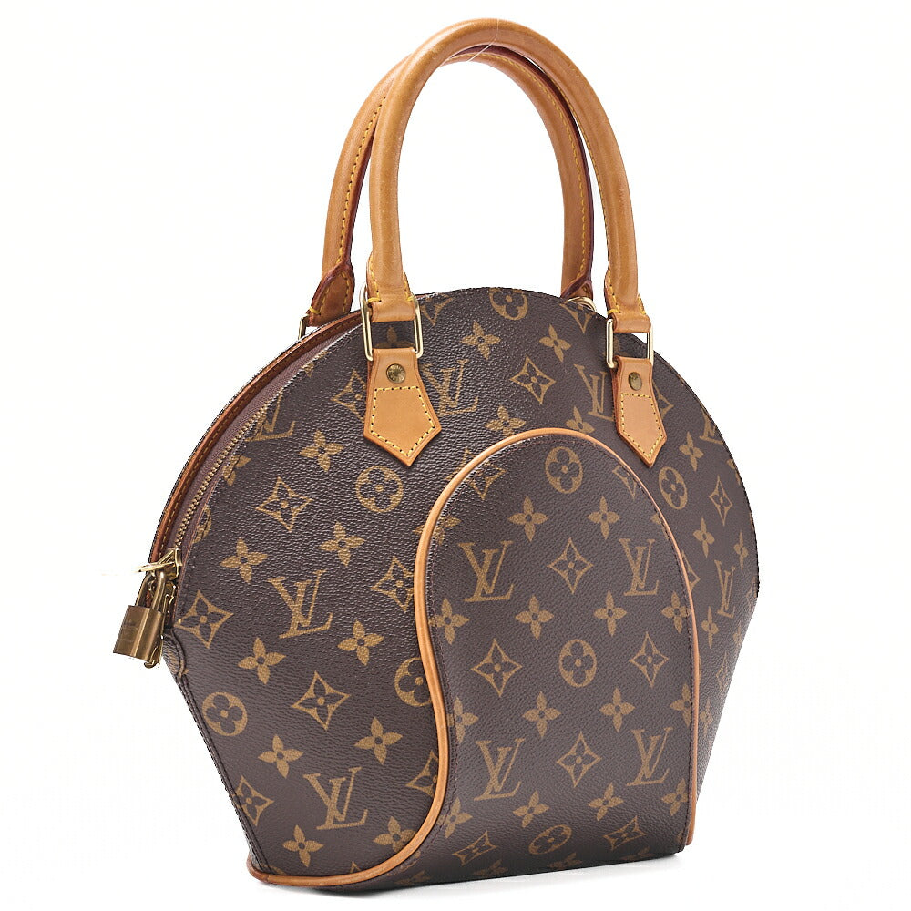 LOUIS VUITTON ルイヴィトン モノグラム エリプスPM M51127 ブラウン ハンドバッグ ゴールド金具 中古