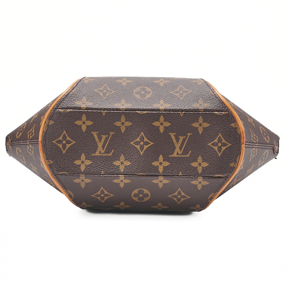LOUIS VUITTON ルイヴィトン モノグラム エリプスPM M51127 ブラウン ハンドバッグ ゴールド金具 中古
