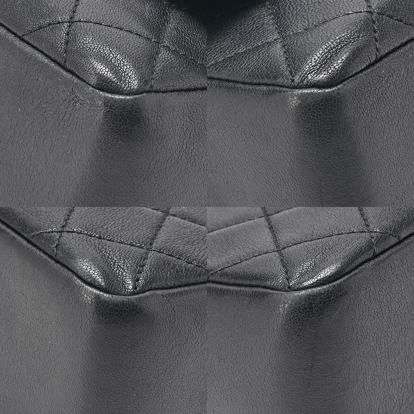 シャネル マトラッセ サークル ココ シングル フラップ チェーンショルダー ラムスキン 黒 ゴールド金具 X シルバー金具 中古品
