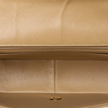 CHANEL Matlasse Diana Flap 25cm Chain Shoulder Lambskin Black x beige Gold-Tone Hardware, Pre-Owned