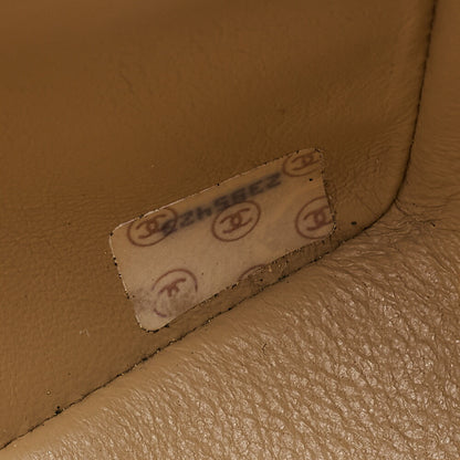 CHANEL Matlasse Diana Flap 25cm Chain Shoulder Lambskin Black x beige Gold-Tone Hardware, Pre-Owned