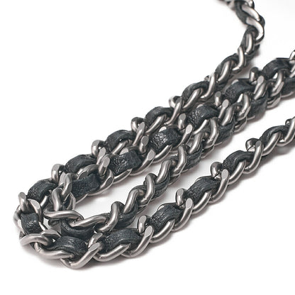 CHANEL シャネル チョコバー シングルプルチェーン ショルダーバッグ ラムスキン 黒 シルバー金具 中古品