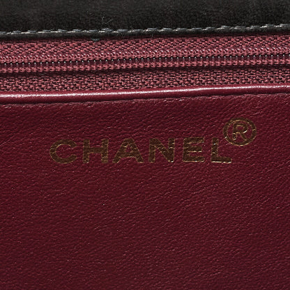 CHANEL Matelasse Pushlock 22 Chain Shoulder Lambskin Black Gold-Tone Hardware, Pre-Owned