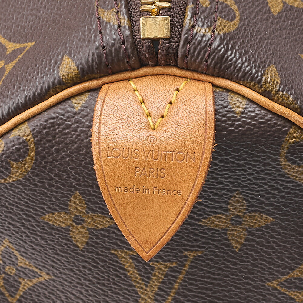 LOUIS VUITTON Louis Vuitton Monogram Keepol Handi?re 50 Boston Bag M41426 Brown Gold-Tone Hardware, Pre-Owned
