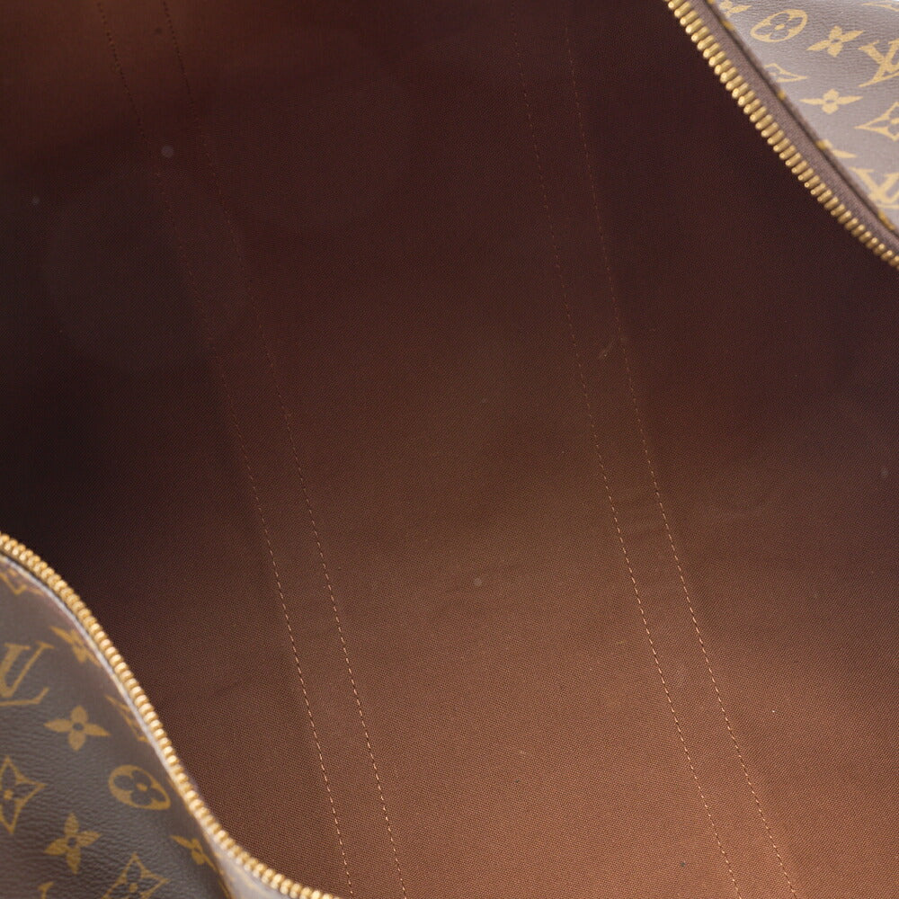 LOUIS VUITTON Louis Vuitton Monogram Keepol Handi?re 50 Boston Bag M41426 Brown Gold-Tone Hardware, Pre-Owned
