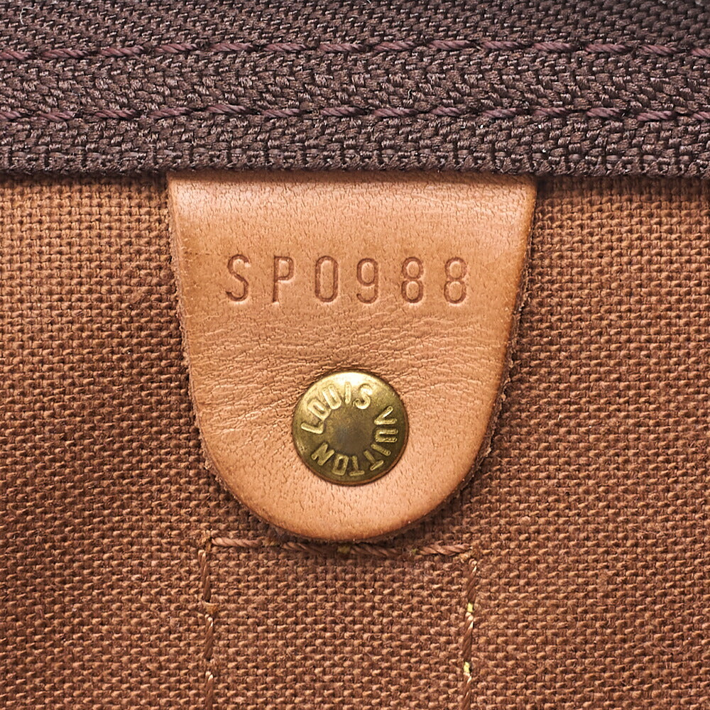 LOUIS VUITTON Louis Vuitton Monogram Keepol Handi?re 50 Boston Bag M41426 Brown Gold-Tone Hardware, Pre-Owned
