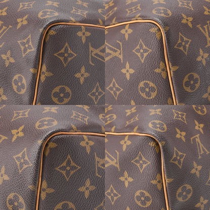 LOUIS VUITTON Louis Vuitton Monogram Keepol Handi?re 50 Boston Bag M41426 Brown Gold-Tone Hardware, Pre-Owned