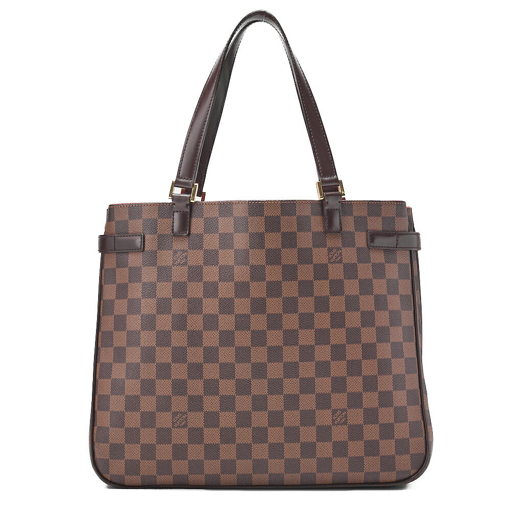 LOUIS VUITTON Louis Vuitton Damier Euzes Tote Bag N51128 Brown Gold-Tone Hardware, Pre-Owned
