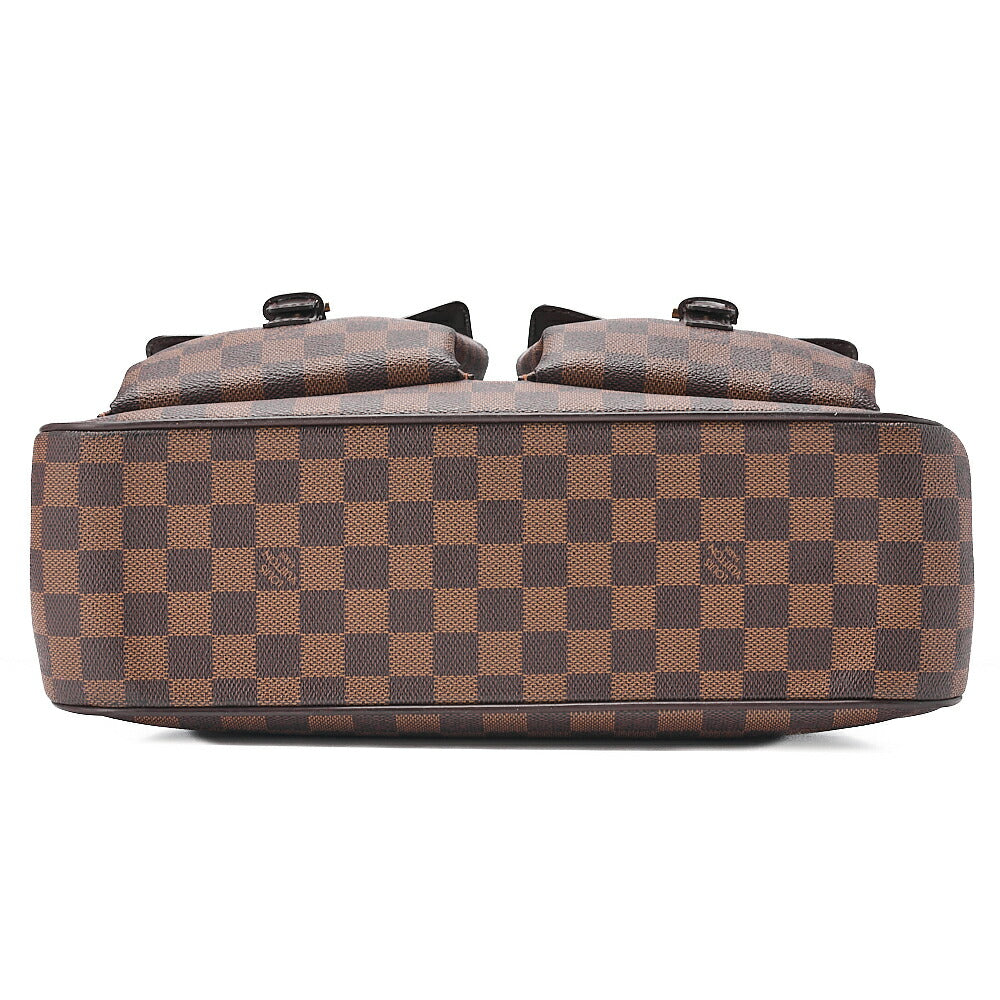 LOUIS VUITTON Louis Vuitton Damier Euzes Tote Bag N51128 Brown Gold-Tone Hardware, Pre-Owned