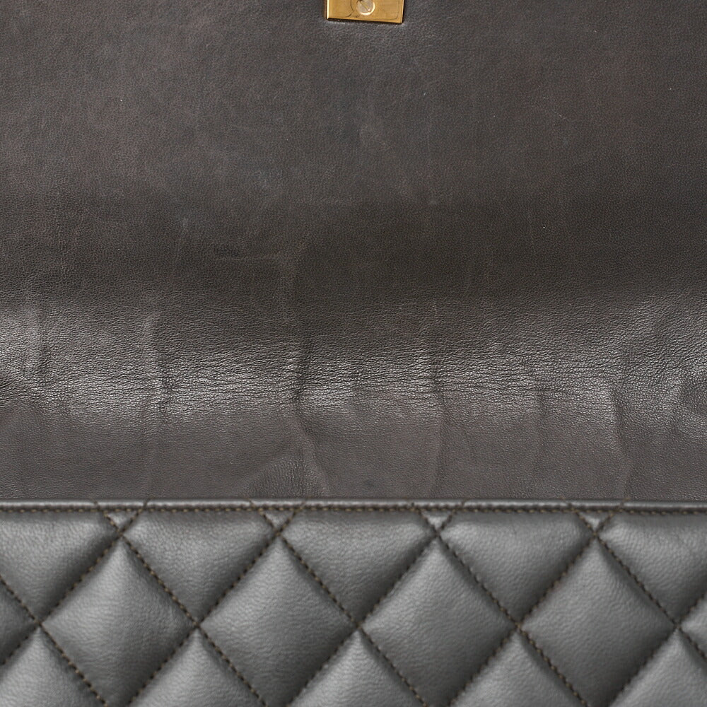 CHANEL Matelasse Turnlock Bijou Coco Shoulder Lambskin Brown Gold-Tone Hardware, Pre-Owned