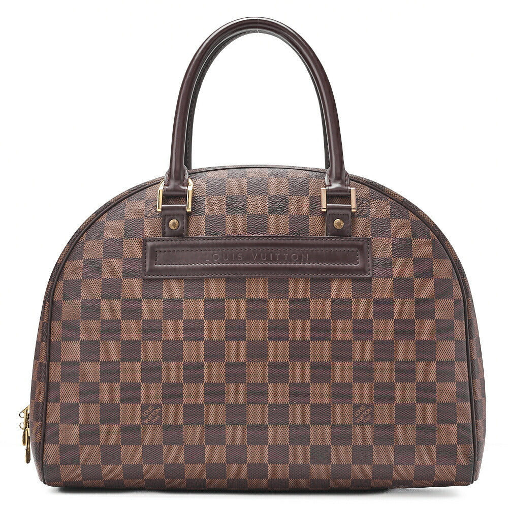 LOUIS VUITTON ルイヴィトン ダミエ ノリータ ハンドバッグ N41455 ブラウン ゴールド金具 中古