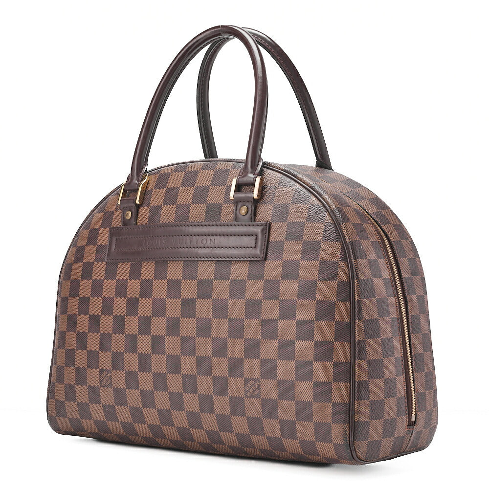 LOUIS VUITTON ルイヴィトン ダミエ ノリータ ハンドバッグ N41455 ブラウン ゴールド金具 中古
