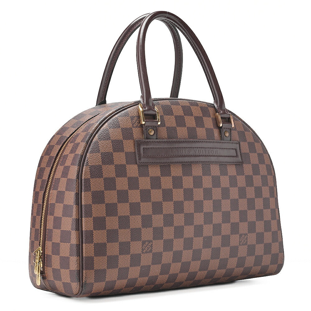 LOUIS VUITTON ルイヴィトン ダミエ ノリータ ハンドバッグ N41455 ブラウン ゴールド金具 中古