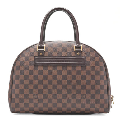 LOUIS VUITTON ルイヴィトン ダミエ ノリータ ハンドバッグ N41455 ブラウン ゴールド金具 中古
