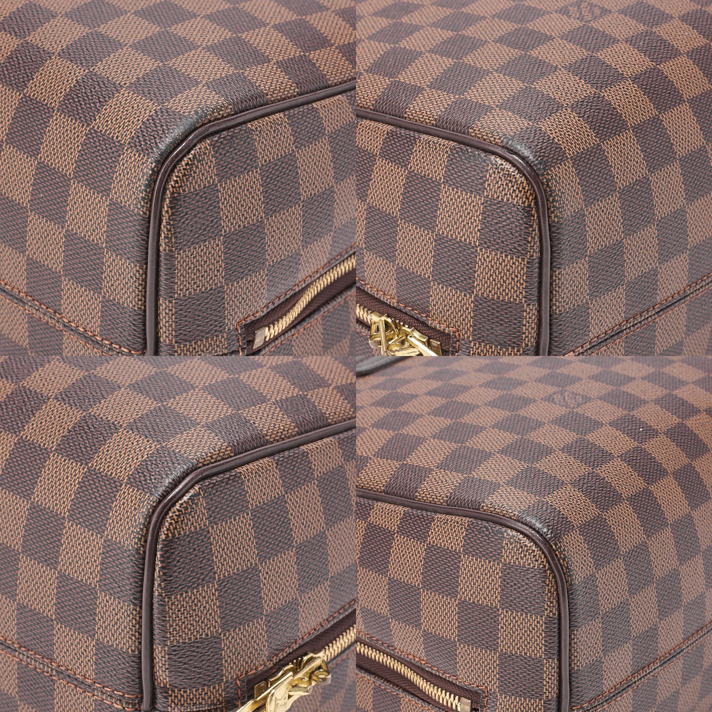 LOUIS VUITTON ルイヴィトン ダミエ ノリータ ハンドバッグ N41455 ブラウン ゴールド金具 中古