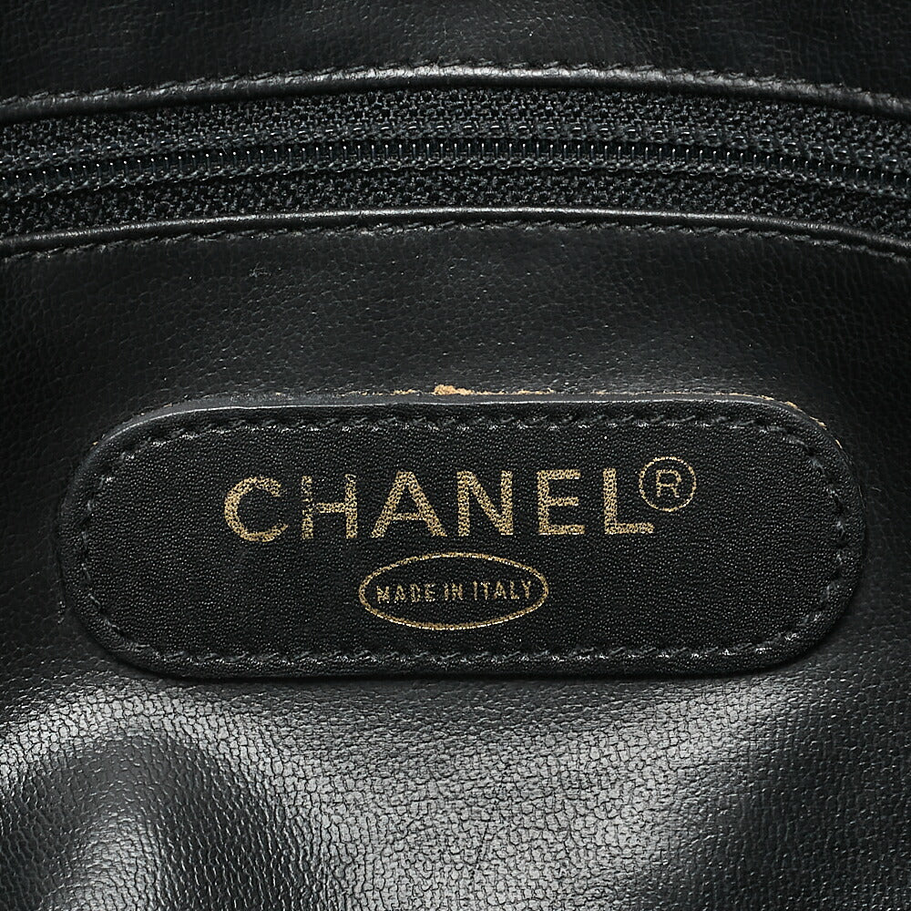 CHANEL Matelasse Bicolore 2WAY Shoulder Boston Lambskin Black Gold-Tone Hardware, Pre-Owned