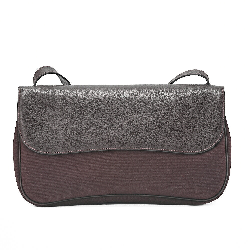 HERMES Sack Colorado MM Trowe Ash Shoulder Bag Brown Silver-Tone Hardware, Pre-Owned