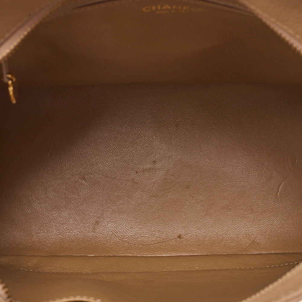 CHANEL Matelasse Reprint Tote Bag Caviar Skin Beige Gold-Tone Hardware, Pre-Owned