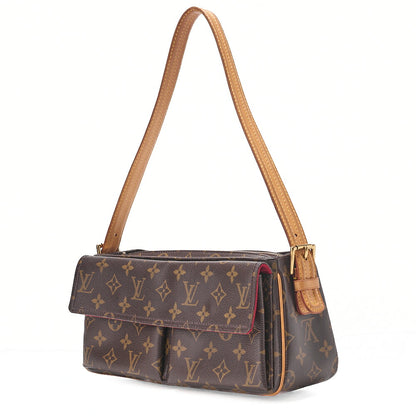 LOUIS VUITTON Louis Vuitton Monogram Vivacitte MM M51164 Shoulder Bag Brown Gold-Tone Hardware, Pre-Owned