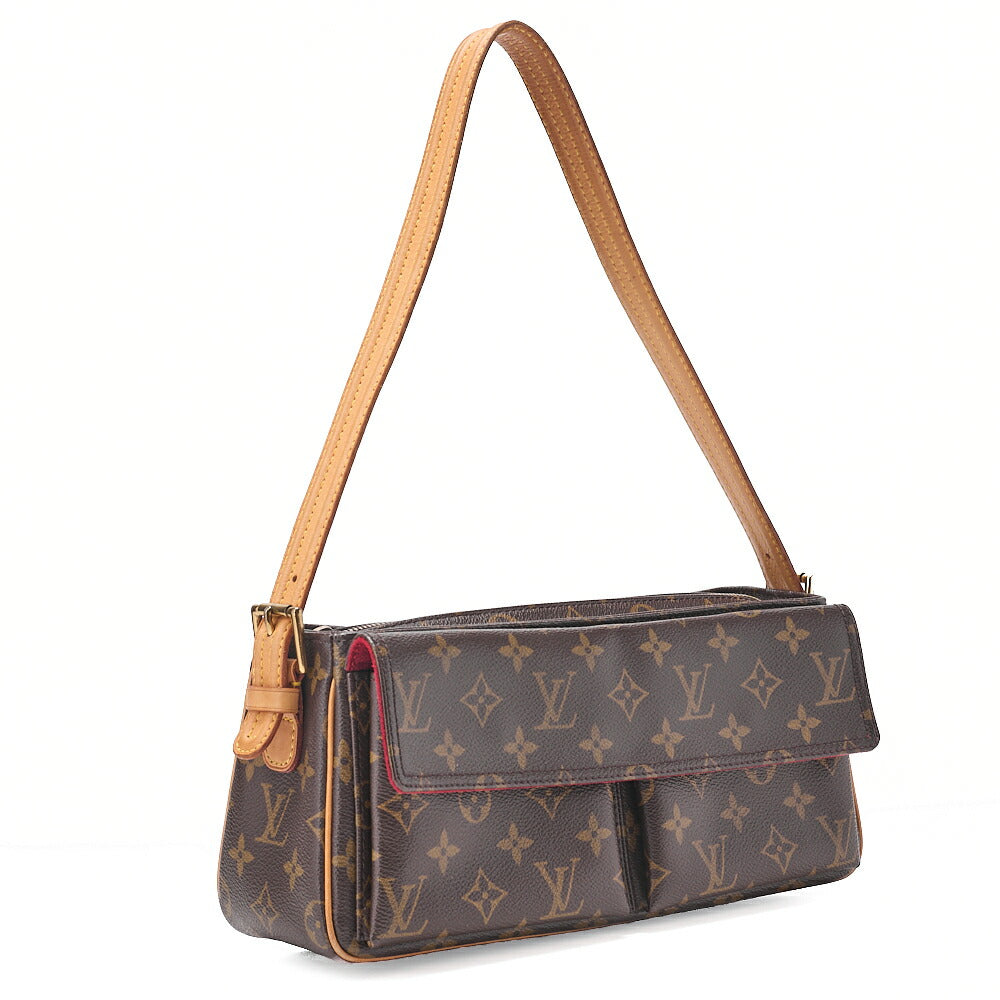 LOUIS VUITTON Louis Vuitton Monogram Vivacitte MM M51164 Shoulder Bag Brown Gold-Tone Hardware, Pre-Owned