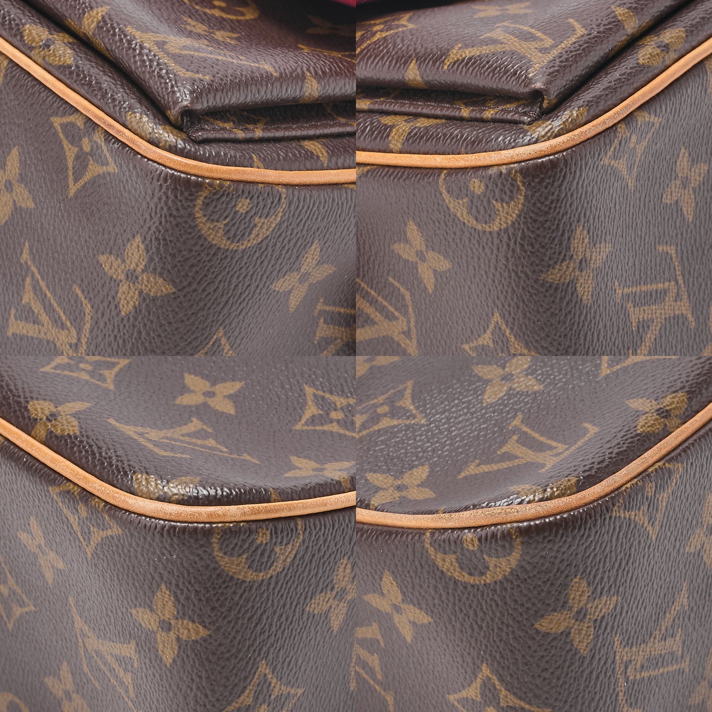 LOUIS VUITTON Louis Vuitton Monogram Vivacitte MM M51164 Shoulder Bag Brown Gold-Tone Hardware, Pre-Owned
