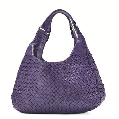 BOTTEGA VENETA Bottega Veneta Toad Bag Intrecciato Campana Lambskin Purple Black-Tone Hardware, Pre-Owned