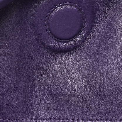 BOTTEGA VENETA Bottega Veneta Toad Bag Intrecciato Campana Lambskin Purple Black-Tone Hardware, Pre-Owned