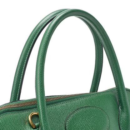 HERMES Boride 35 Kushbel 2WAY Handbag Green Gold-Tone Hardware, Pre-Owned