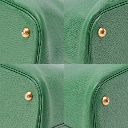 HERMES Boride 35 Kushbel 2WAY Handbag Green Gold-Tone Hardware, Pre-Owned