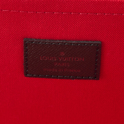 LOUIS VUITTON Louis Vuitton Damier Belem MM Shoulder Bag N51174 Brown Gold-Tone Hardware, Pre-Owned