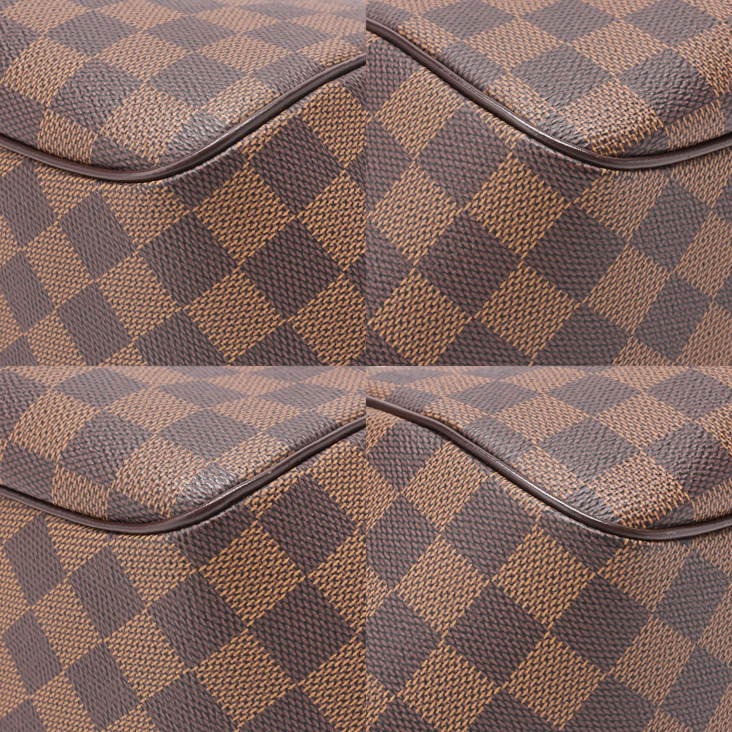 LOUIS VUITTON Louis Vuitton Damier Belem MM Shoulder Bag N51174 Brown Gold-Tone Hardware, Pre-Owned
