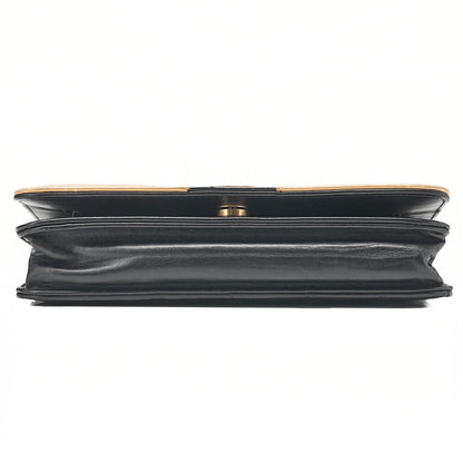 CHANEL Matlasse Cocomark Chain Wallet Lambskin Black x Gold Gold-Tone Hardware, Pre-Owned