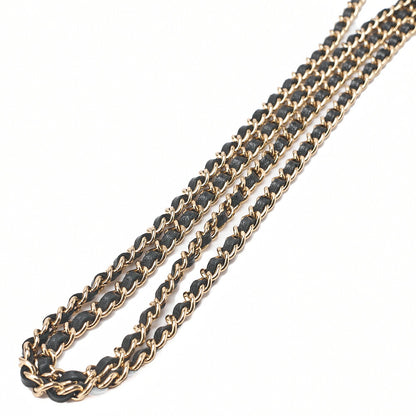 CHANEL シャネル チョコバーステッチ シングル フラップ チェーンショルダー ラムスキン 黒 ゴールド金具 中古