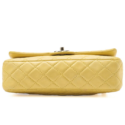 CHANEL Matlasse 25cm Double Flap Chain Shoulder Lambskin Yellow Gold-Tone Hardware, Pre-Owned
