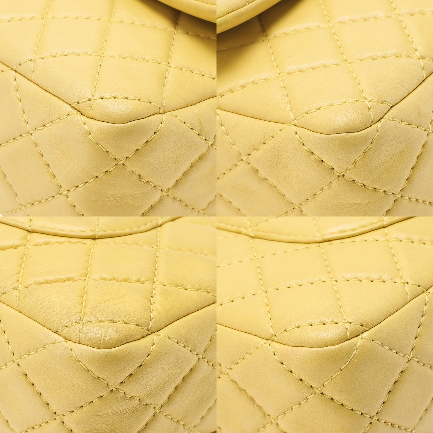 CHANEL Matlasse 25cm Double Flap Chain Shoulder Lambskin Yellow Gold-Tone Hardware, Pre-Owned