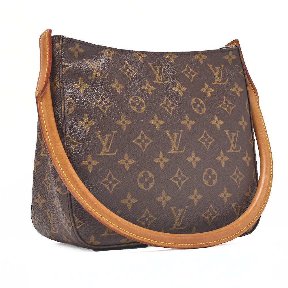 LOUIS VUITTON Monogram Looping MM One Shoulder M51146 Brown Gold-Tone Hardware, Pre-Owned