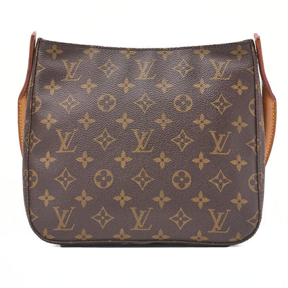 LOUIS VUITTON Monogram Looping MM One Shoulder M51146 Brown Gold-Tone Hardware, Pre-Owned