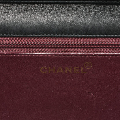 CHANEL Matlasse Push Lock Chain Shoulder Lambskin Black Gold-Tone Hardware, Pre-Owned