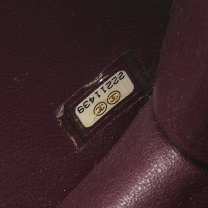 シャネル マトラッセ バティロック チェーンショルダー ラムスキン ネイビー ゴールド金具 中古品