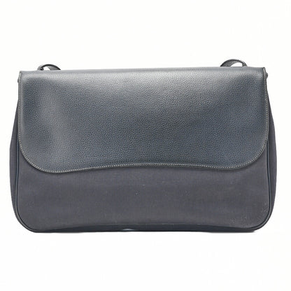 HERMES Sack Colorado GM Liege x Toile Ash Shoulder Bag Blue Indigo Silver-Tone Hardware, Pre-Owned
