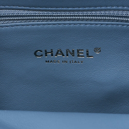 CHANEL Sequin Cocomark Chain Backpack Blue Multicolor Silver-Tone Hardware, Pre-Owned
