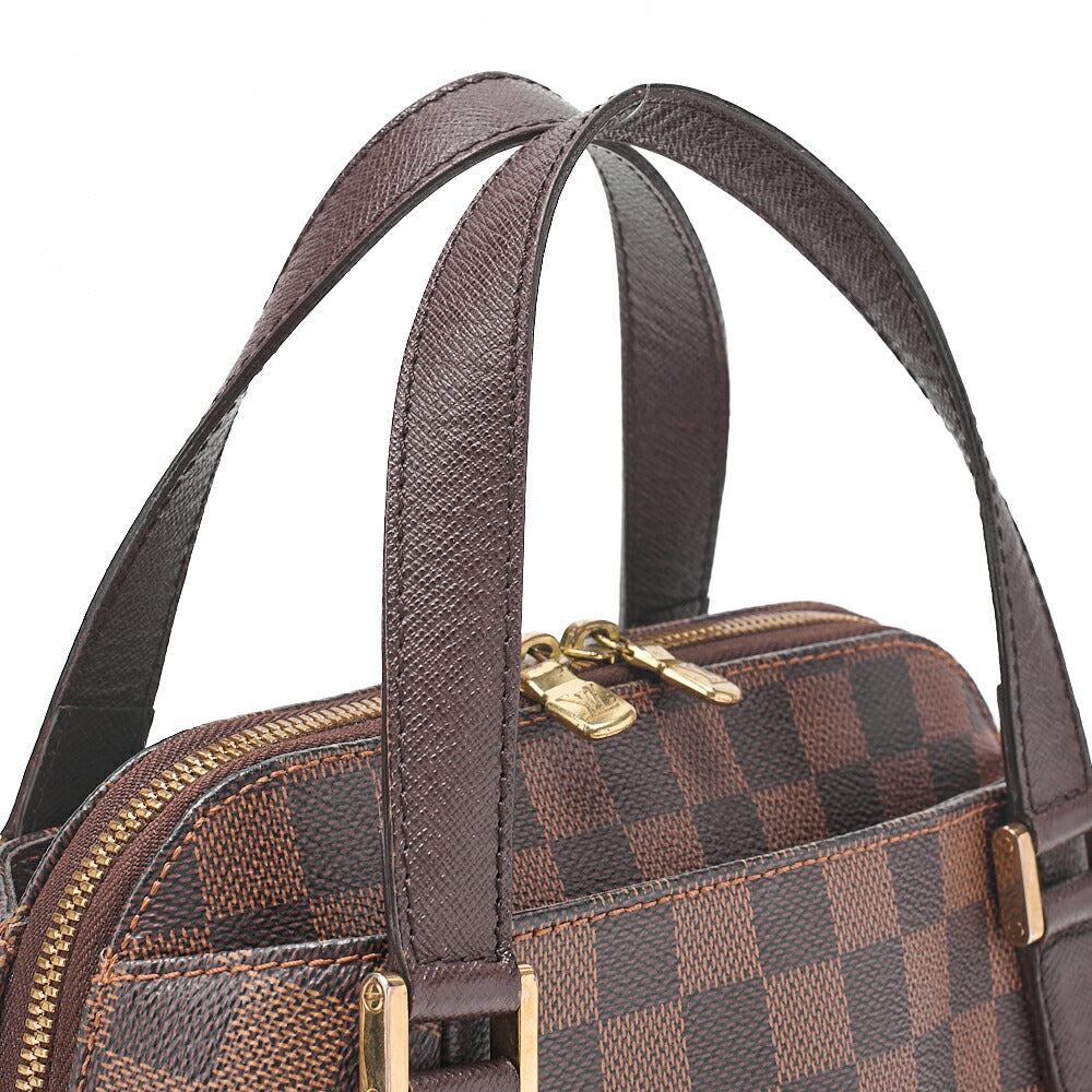 LOUIS VUITTON Louis Vuitton Damier Belem PM Shoulder Bag N51173 Brown Gold-Tone Hardware, Pre-Owned