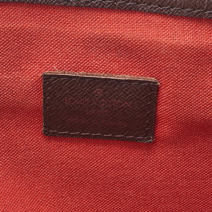 LOUIS VUITTON Louis Vuitton Damier Belem PM Shoulder Bag N51173 Brown Gold-Tone Hardware, Pre-Owned