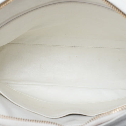 CHANEL Matlasse Coco Mark Ball Charm Chain Shoulder Bag Caviar Skin White Gold-Tone Hardware, Pre-Owned