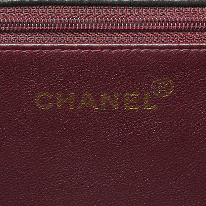 CHANEL Matelasse Turnlock Full Flap Chain Shoulder Lambskin Black Gold-Tone Hardware, Pre-Owned