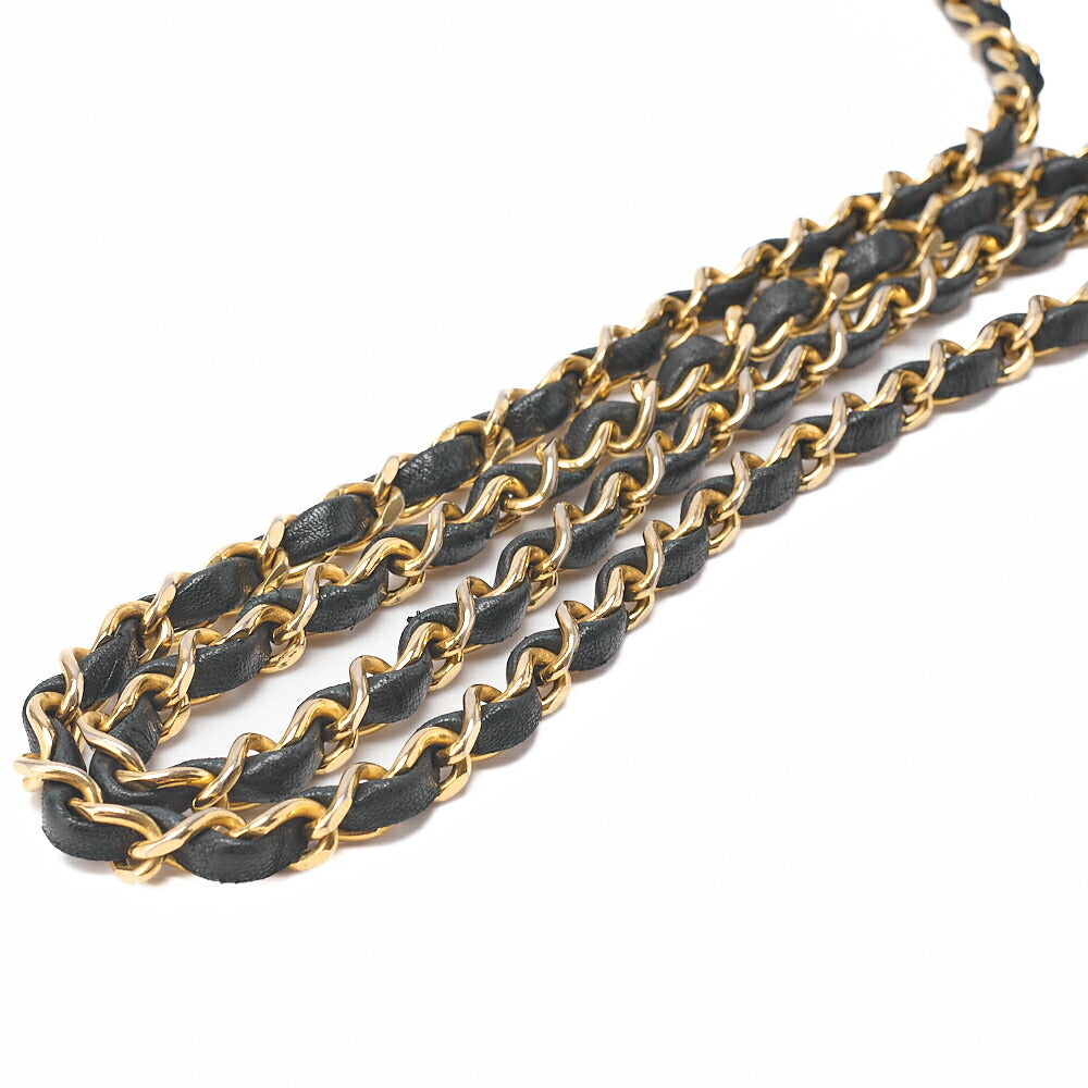 CHANEL Mini Matelasse Big Coco Single Push Lock Chain Shoulder Lambskin Black Gold-Tone Hardware, Pre-Owned