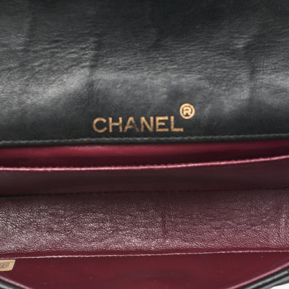 CHANEL Mini Matelasse Big Coco Single Push Lock Chain Shoulder Lambskin Black Gold-Tone Hardware, Pre-Owned